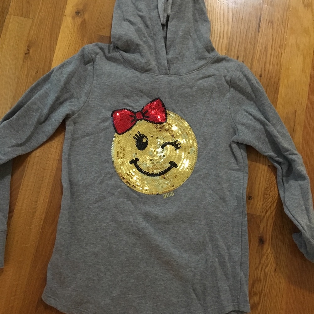 Justice size 8 hoodie sweatshirt